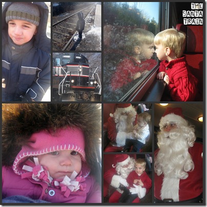 Santa Train Collage